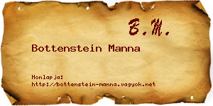 Bottenstein Manna névjegykártya