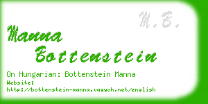 manna bottenstein business card